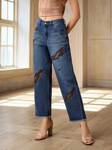 Selenza 女士牛仔裤 - 藍色 - 查看 3