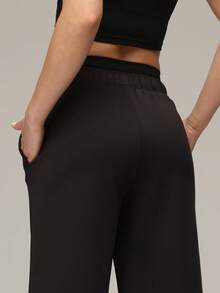 Sigmas 女士双面褶裥直筒运动裤 - 黑色 - 查看 3