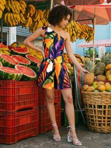 CAJUNI Tucano Full Print_romper COST: 30 USE PRINT NUMBER: 1644738 - Multicolor - View 4