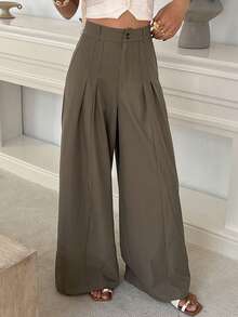 Livesso Women Pants - Coffee Brown - View 3
