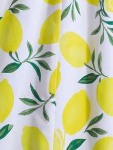 Sparklyn Đầm yếm mùa hè in hình chanh cho bé gái, đầm chữ A viền lá sen tươi mát, chất liệu nhẹ và thoáng khí in họa tiết chanh, thân thiện với da và thấm hút mồ hôi, thích hợp cho mặc hàng ngày vào mùa hè, đi nghỉ mát và các dịp khác. - Nhiều màu - Xem 7