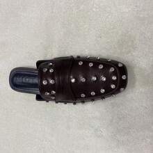 MOTF KOREAN STYLE FLAT MULE SLIPPERS FOR WOMEN, SQUARE TOE SLIP-ON BACKLESS CASUAL SANDALS, VERSATILE FOR SPRING & SUMMER - Brown - View 15