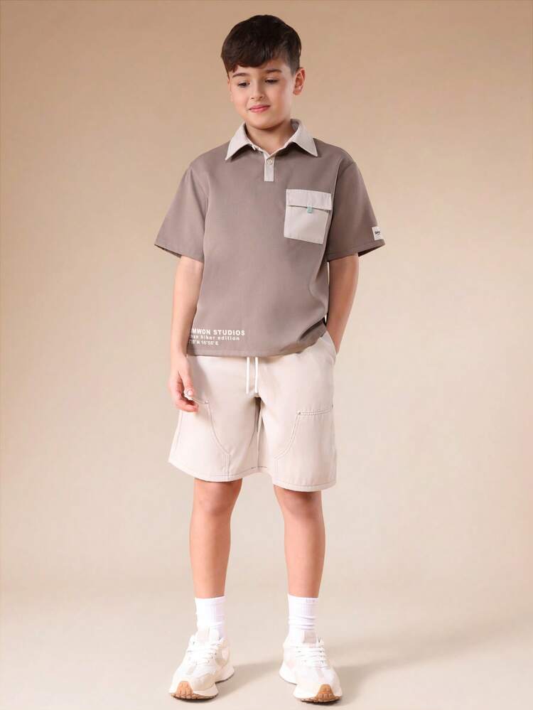 Polo Set With Cargo Shorts