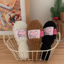 Joivida 1个少女可爱羊毛软垫梳迷你便携防静电按摩造型梳 - 多色 - 查看 12