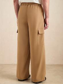 Core Aspect Pantalones casuales de negocios para hombres, de tela resistente a las arrugas, adecuados para combinar con el estilo Ins, salir, vestimenta casual de negocios, artículo esencial para todas las estaciones y combinaciones diarias, gran regalo para novio/esposo, Y2K - Café integral - Ver 2