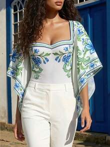 CAJUNI 女士连体衣 - 藍色 - 查看 4