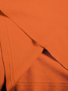 Manfinity Dauomo 加大码男士户外休闲无袖背心，橙色，夏季新款，运动服，骑行服，加大码男士背心 - 彩色 - 查看 4