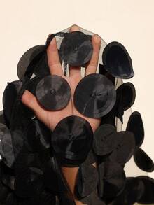 Juhart 大码无袖休闲百搭吊带印花连衣裙 - 黑色 - 查看 7