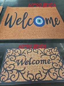 1pc Evil Eye Welcome Doormat - Anti-Slip & Anti-Dirt Machine Washable Polyester Mat, 0.39inch Thick 800g/M² Low Pile Indoor Entryway Mat With Blue & White Protective Design For Home Decor, Indoor Welcome Mat | Evil Eye Design | Durable Doormat, Welcome Mat For Front Door - Multicolor - View 15