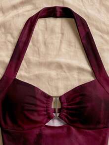 Soleia 女士休闲度假露背吊带短裤两件套，女士度假两件套，女士夏季套装，沙滩装，Y2K风格 - 彩色 - 查看 5