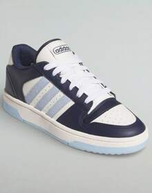 Tenis Adidas Break Start Estilo Retro Azul/Blanco - Azul - Ver 3