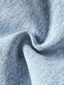 Young Girls' Cute Cartoon Animal Print Denim Jeans, Casual & Fashionable, Versatile For Various Occasions Like Vacation, Outing, Party, School, Straight Leg Jeans, Spring/Summer - Light Wash - View 8