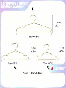 A Set Of Ten Pet Cat And Dog Hangers Pet-Specific Plated Metal Hangers Gold, Medium And Small Optional. - Gold - View 2
