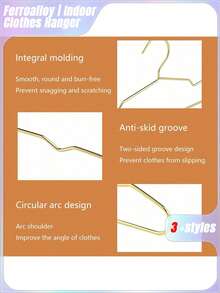 A Set Of Ten Pet Cat And Dog Hangers Pet-Specific Plated Metal Hangers Gold, Medium And Small Optional. - Gold - View 6