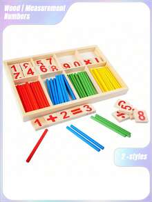 SHEIN 1pc Digital Symbol Game Number Rod Preschool Elementary School Addition Subtraction Arithmetic Number Rod Montessori Early Education Teaching Aid - Multicolor - View 8