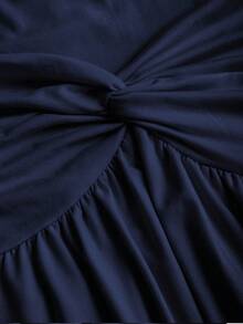 Sweetra 2pcs Women Elegant Slimming Comfortable Long Sleeve Versatile T-Shirt Set - Multicolor - View 4