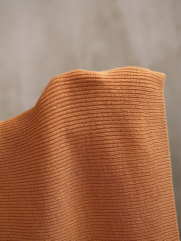 V-NECK SLEEVELESS WAIST TIE KNIT SWEATER DRESS, VINTAGE STYLE, SPRING/SUMMER