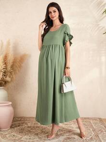 SHEIN Nursing Dresses - Green - View 5