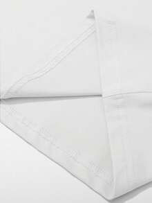 Manfinity Roghcode Men's White Crew Neck Short Sleeve T-Shirt, Italian Element Print, Jersey Style - White - View 5