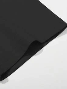 Manfinity LEGND Men's White Crew Neck Short Sleeve T-Shirt, Italian Element Print, Jersey Style - Black - View 7