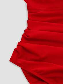 Swim Oasis 2026 New Red Casual Vacation One Piece Swimsuit - Red - View 4