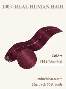 微环接发，100%真人发，颜色可选1#、NC#、1B#、2#、4#、6#、99J#、33#，长度14-22英寸，直发，50束/包，隐形珠加厚微环接发，带鱼线，无需胶水，易于造型，适合细软发质，沙龙级效果，所有女性适用。 - 彩色 - 查看 34