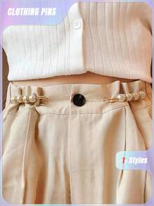 4pcs/Set Aluminum Alloy Waist Buckle & Pin Set, Modern Rhinestone & Butterfly Decor Waist Accessory Set For Household Valentine's Day, Valentines Wedding, Birthday,Wedding Items,Brooch - Multicolor - View 10