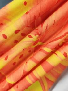 Elenzga Women's Floral Print Knotted Elegant & Fashionable Skirt - Multicolor - View 5