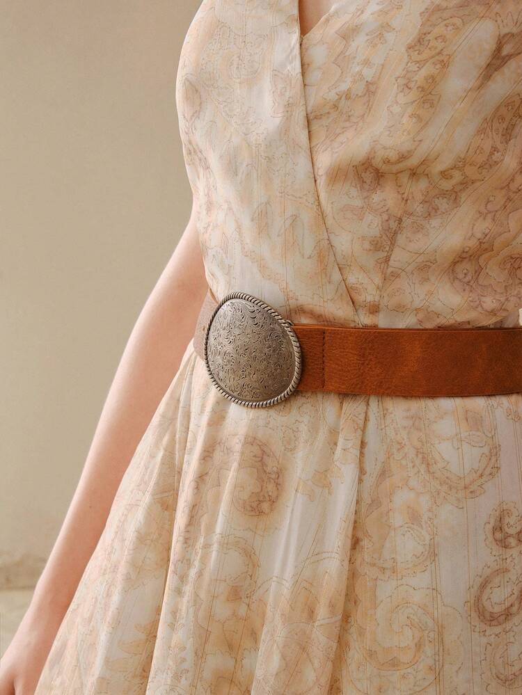 WOMEN'S ELEGANT WAIST CINCHED HALTER DRESS, SUITABLE FOR SUMMER VACATION