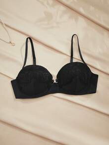 Charlaine 1件装女士钢圈文胸 - 黑色 - 查看 1