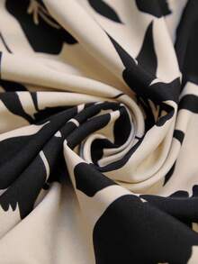 Breezaya Women's Khaki & Black Ditsy Floral Spaghetti Strap Backless Dress, Layered Flowy Skirt, Vacation/Picnic With Friends, Summer Beach Date Dress - Multicolor - View 9