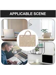 Pink Cat PAWS Apple Computer 13/14/15 Inch Laptop Case Sleeve For MacBook Air Pro Thin Models Only Slim Protective Cover Cute Soft Aesthetic Kitten Animal Design Women Girls Gifts - Multicolor - View 3