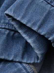 DAZY Loose Casual Distressed Denim Jacket And Coat For Women, Spring/Summer - Blue - View 8