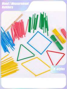 SHEIN 1pc Digital Symbol Game Number Rod Preschool Elementary School Addition Subtraction Arithmetic Number Rod Montessori Early Education Teaching Aid - Multicolor - View 5