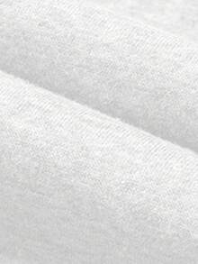 SHEIN EZwear 大码女式休闲长袖宽松卫衣，带口袋，适合秋冬季节穿着。 - 白色 - 查看 4