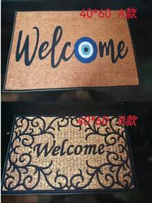 1pc Evil Eye Welcome Doormat - Anti-Slip & Anti-Dirt Machine Washable Polyester Mat, 0.39inch Thick 800g/M² Low Pile Indoor Entryway Mat With Blue & White Protective Design For Home Decor, Indoor Welcome Mat | Evil Eye Design | Durable Doormat, Welcome Mat For Front Door - Multicolor - View 17