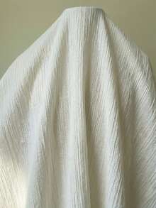 Sunnyshic Apricot Textured Pleated Deep V Halter Backless Cinched Waist Dress, Women Spring/Summer Vacation Boho Beach Wedding Elegant Sweet Minimalist Casual Versatile - Apricot - View 8