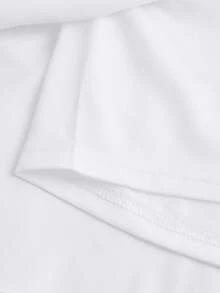 SHEIN 少女时尚优雅针织印花背心套装 - 藍色 - 查看 10