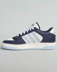 Tenis Adidas Break Start Estilo Retro Azul/Blanco - Azul - Ver 2
