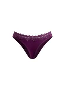 Ocili Ropa interior tipo tanga cómoda y minimalista de mujer - Morado - Ver 9