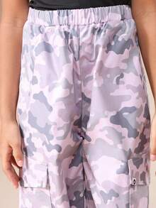 SUMWON Tween NYC Graphic T-Shirt With Camouflage Wide Leg Pants Co-Ord Set Cap Sleeve Crew Neck Casual Outfit Vacation - Multicolor - View 7