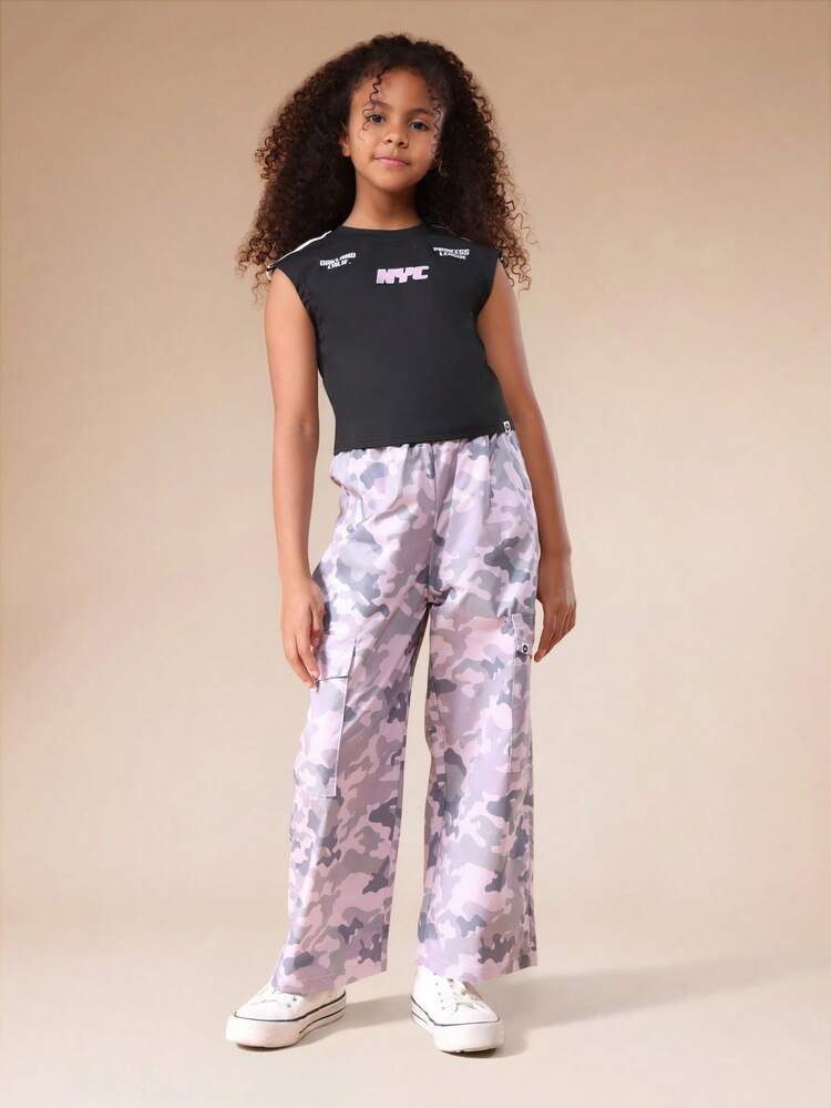 NYC T-Shirt With Camouflage Pants Set