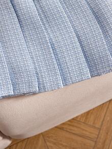 Elladie kids 1 chiếc đầm ngắn tay xếp ly, trang trí nơ, dành cho bé gái tuổi teen, mùa hè. - Màu xanh lam - Xem 9