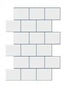 10/20 Sheets Kitchen Backsplash 3D Glossy Subway Peel And Stick Wall Tile Sticker Wallpaper - Multicolor - View 14