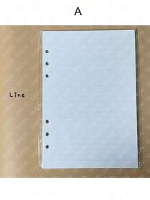 A5 45 Sheets Refill Papers,6 Holes Binder Notebook Inner Paper,Weekly/Monthly/Blank Planner Journal Notebook Parts - White - View 14