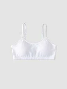 3 Buah Bra Anak Perempuan Lembut & Nyaman Warna Polos, Cocok untuk Semua Musim, Usia 8-12 Tahun - MultiWarna - View 5