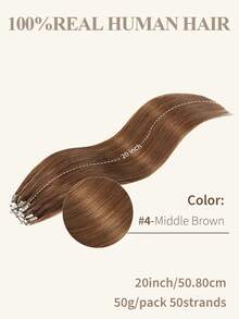 微环接发，100%真人发，颜色可选1#、NC#、1B#、2#、4#、6#、99J#、33#，长度14-22英寸，直发，50束/包，隐形珠加厚微环接发，带鱼线，无需胶水，易于造型，适合细软发质，沙龙级效果，所有女性适用。 - 彩色 - 查看 42