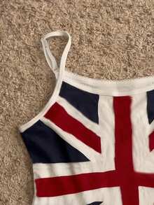 Glimmora 女士英国国旗印花休闲百搭吊带背心 - 彩色 - 查看 3