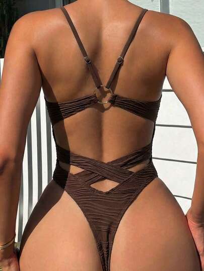 Swim SXY 1pc Women's Elegant One-Piece Swimsuit, Special Fabric, Beach Resort Casual, Spring/Summer 2026