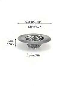 Bộ lọc bồn rửa bằng thép không gỉ đa chức năng, chống tắc nghẽn và chống gỉ, dễ lắp đặt trong nhà bếp và phòng tắm, bộ lọc bồn rửa nhà bếp có phễu thoát nước bồn rửa bằng thép không gỉ di động, chậu rửa, hệ thống thoát nước sàn chống tắc nghẽn gia đình - Nhiều màu - Xem 12